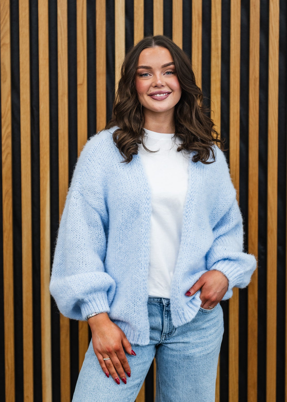 VMMAYBE Knit Cardigan - Cashmere Blue